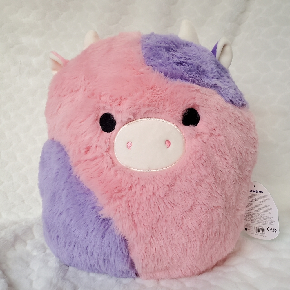 Patty the Cow Fuzzamallow Squishmallow 12 Inch BNWT